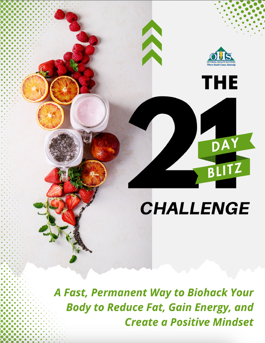 Cover of the 21-Day Blitz Challenge booklet. 21-Day Challenge