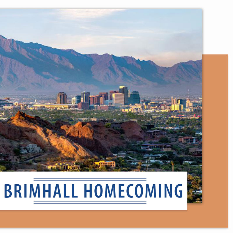 The image of a city that says Brimhall Home is coming.